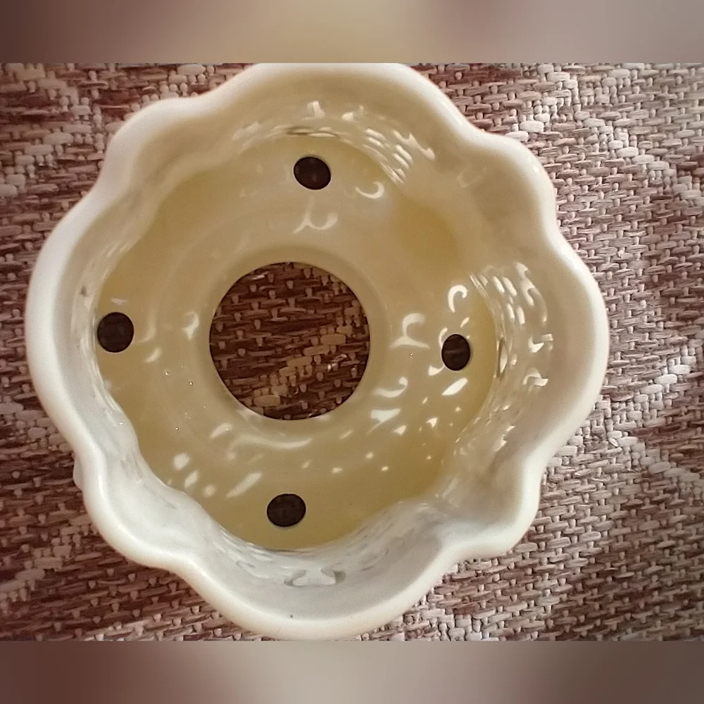 Yankee Candle Cream Ceramic Holder Shade - Picture 8 of 11